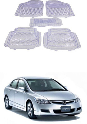 Autoxygen Rubber Standard Mat For  Honda Civic(White)