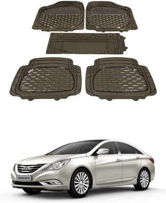 Autoxygen Rubber Standard Mat For  Hyundai Sonata(Brown)