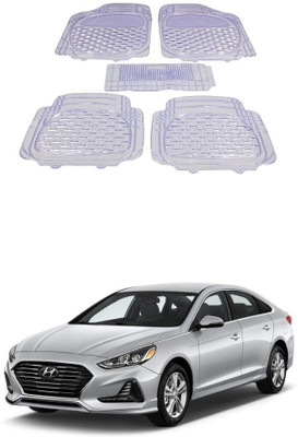 Autoxygen Rubber Standard Mat For  Hyundai Sonata(White)