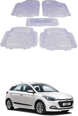 Autoxygen Rubber Standard Mat For  Hyundai Elite i20(White)
