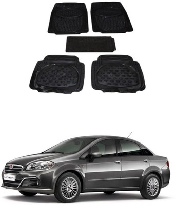 Autoxygen Rubber Standard Mat For  Fiat Linea(Black)