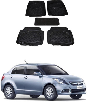 Autoxygen Rubber Standard Mat For  Maruti Suzuki Swift Dzire(Black)