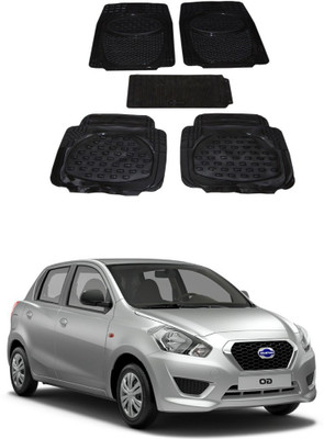 Autoxygen Rubber Standard Mat For  Datsun Go(Black)