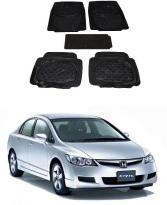 Autoxygen Rubber Standard Mat For  Honda Civic(Black)