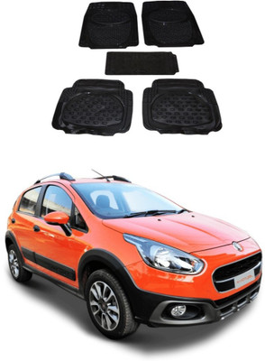 Autoxygen Rubber Standard Mat For  Fiat Avventura(Black)