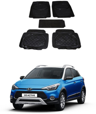 Autoxygen Rubber Standard Mat For  Hyundai i20(Black)