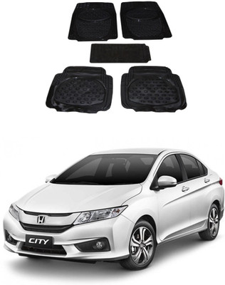 Autoxygen Rubber Standard Mat For  Honda City(Black)
