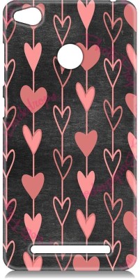 Smutty Back Cover for Mi Redmi 3S Prime - Hearts Print(Multicolor, Hard Case, Pack of: 1)