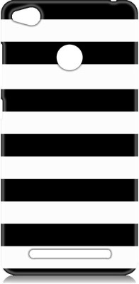 Smutty Back Cover for Mi Redmi 3S Prime - Black Stripes Print(Multicolor, Hard Case, Pack of: 1)