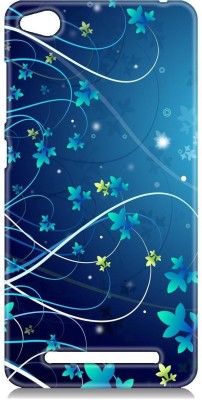 Smutty Back Cover for Mi Redmi 4A - Blue Floral Print(Multicolor, Hard Case, Pack of: 1)