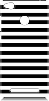 Smutty Back Cover for Mi Redmi 3S Prime - Black Stripes Print(Multicolor, Hard Case, Pack of: 1)
