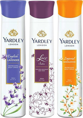 

Yardley london Deodorants combo No-84 Combo Set(Set of 3)