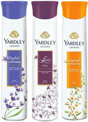 

Yardley london Deodorants combo No-85 Combo Set(Set of 3)