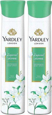 

Yardley London IMPERIAL JASMINE Body Spray - For Women(300 ml, Pack of 2)