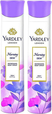 

Yardley London morning dew pack of 2 Body Spray - For Women(150 ml, Pack of 2)