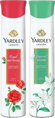 

Yardley London Jasmine & Red roses Body Spray - For Women(150 ml)