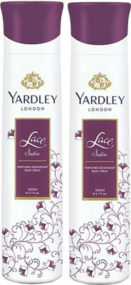 

Yardley London FACE SATIN Body Spray - For Women(300 ml, Pack of 2)
