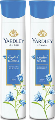 

Yardley London ENGLISH BLUEBELL Body Spray - For Women(300 ml, Pack of 2)