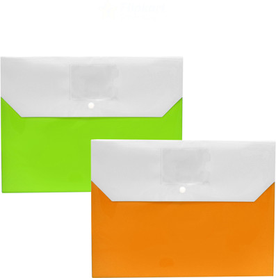 Flipkart SmartBuy Polypropylene Double Pocket Document bag(Set Of 2, Multicolor)