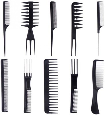 shwetambika Hair Beauty Professional Comb 10 PCs Set