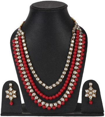 CATALYST Brass Copper Red, White Jewellery Set(Pack of 1)