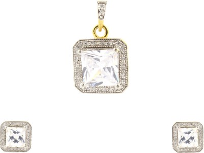 Be You Brass Gold-plated White, Silver Jewellery Set(Pack of 1)