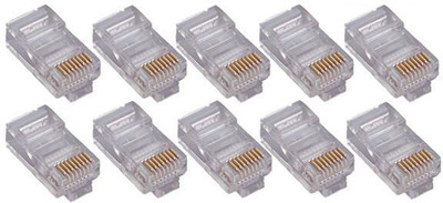 

Power Light RJ-45 Ethernet Crimp Connectors for Cat6, Cat5e Network Interface Card (White) Lan Adapter(100 Mbps)