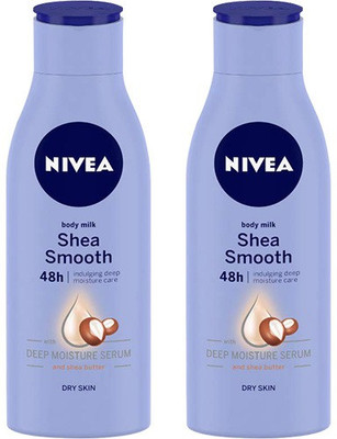 NIVEA Body Milk Shea Smooth 48h Deep Moisture (2 x 200ml)(400)