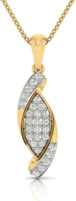 avsar Avsar Real Gold Karish Pendant AVP329YB 14kt Cubic Zirconia Yellow Gold Pendant