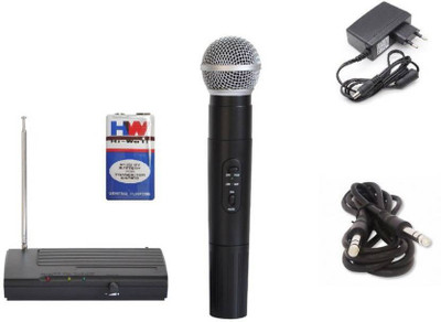 

Divinext Handheld 68 Cordless Microphone (VHF) Wireless Microphone Wireless HandHeld Microphone LX-68 Indoor, Outdoor PA System(1 W)