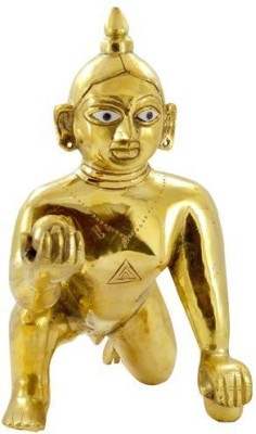 vrindavan laddu gopal traders size 2 no. thakurji Decorative Showpiece  -  8 cm(Brass, Gold)
