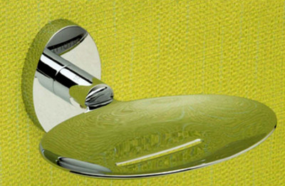 Epraiser Brass Chrome Plated Classic & Contemporary Designer Open Soap Dish(Silver)