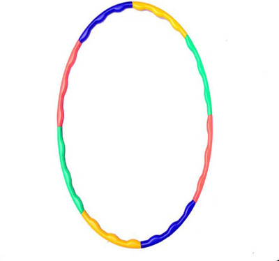 Charming treasures Junior-Senior Adjustable 8 Pcs 80 Cms Hula Hoop Hula Hoop (Diameter - 80) Hula Hoop(Diameter - 80 cm)
