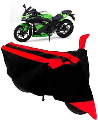 ELECTRIBLES Two Wheeler Cover for Kawasaki(Ninja 250, Red, Black)