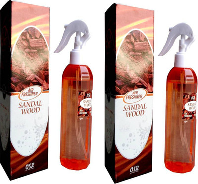 OSR Sandal Spray Sandal Wood Air Freshner Spray 250ML Each (Pack of 2)(2 x 250 ml)