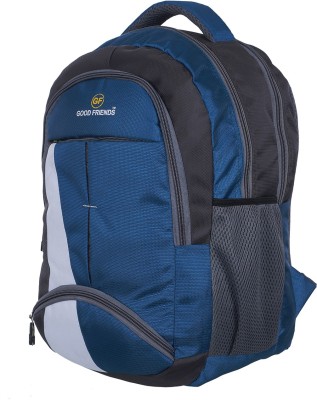 GOOD FRIENDS 15.6 inch Expandable Laptop Backpack(Blue)