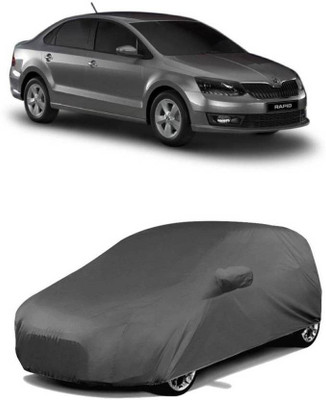 ANLOPE Car Cover For Skoda Rapid (With Mirror Pockets)(Grey)