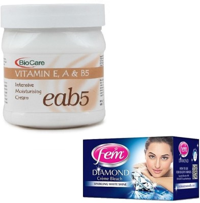 BIOCARE VITAMIN EAB5 CREAM 500GM WITH DIAMOND BLEACH 30GM(2 Items in the set)