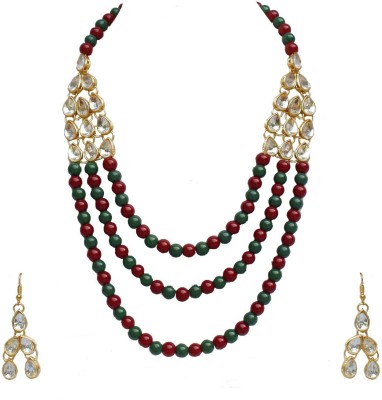 CATALYST Brass Brass Maroon, Green, White Jewellery Set(Pack of 1)