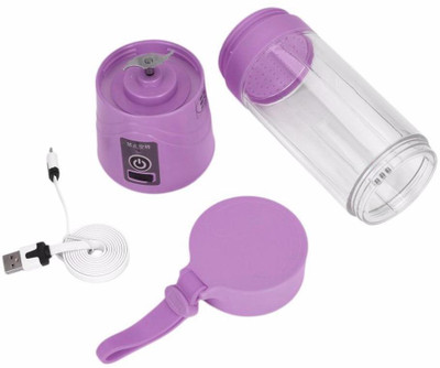 

VIVAAN 1ness Portable and Rechargeable Battery Juice Blender (Purple) 220 Juicer Mixer Grinder(Purple, 1 Jar)