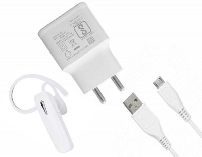 Vooy Wall Charger Accessory Combo for All Android Smartphones(White)
