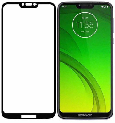 DSCASE Edge To Edge Tempered Glass for Motorola Moto G7 Power(Pack of 1)