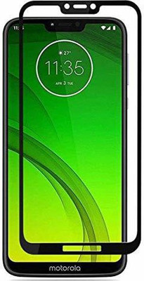 BlackBug Tempered Glass Guard for Moto G7 Power (Black) Screen Protector,Screen Guard,(Clear HD) 0.3mm, 2.5D(Pack of 1)