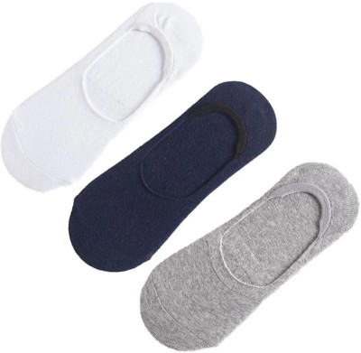 zukunft fashion Men & Women Self Design, Solid Peds/Footie/No-Show(Pack of 3)