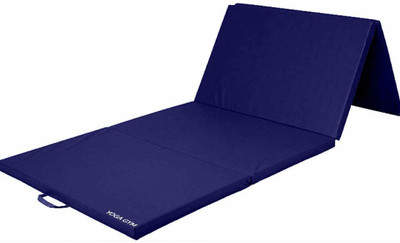 KRUM Gym/ Gymnastics/ Traveling/Tumbling High Destiny Foam Foldable Blue 12 mm Yoga Mat