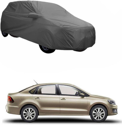 ANLOPE Car Cover For Volkswagen Vento (With Mirror Pockets)(Grey)