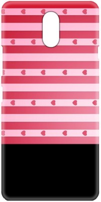 Smutty Back Cover for Lenovo Vibe P1m - Pink Heart Print(Multicolor, Hard Case, Pack of: 1)