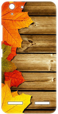 Smutty Back Cover for Lenovo Vibe K5 Plus - Maple Leaves Print(Multicolor, Hard Case, Pack of: 1)
