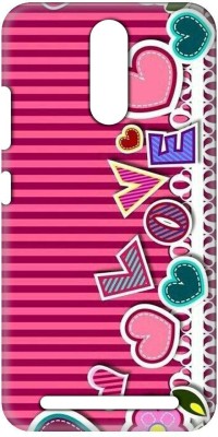 Smutty Back Cover for Lenovo Vibe K5 Note - Love Print(Multicolor, Hard Case, Pack of: 1)