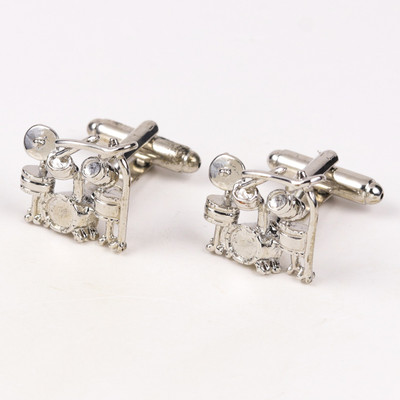 69th Avenue Metal Cufflink Set(Silver)